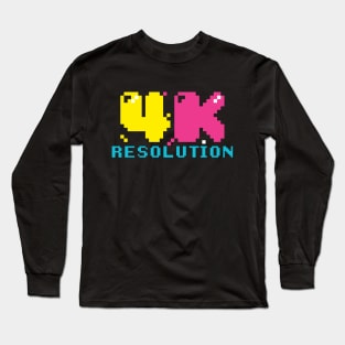 4K Resolution Long Sleeve T-Shirt